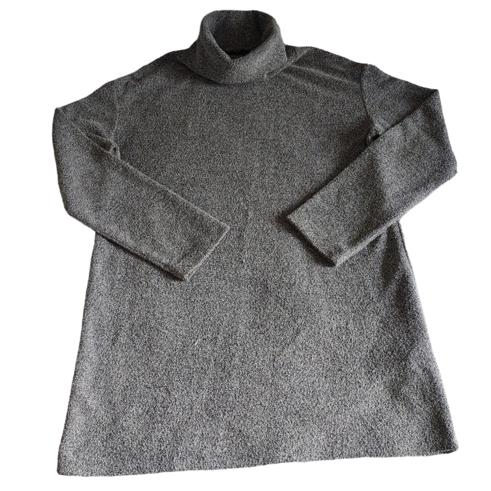 Reformation Womens Turtleneck Knit Dress Size Large Long Sleeve Grey